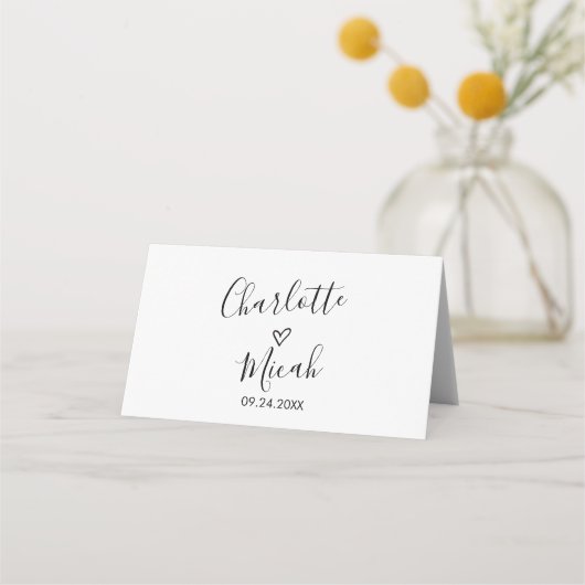 Hand Drawn Heart Wedding (Achterkant)