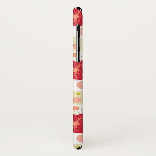 Hand Drawn Hibiscus Pattern Case-Mate iPhone Case (Achterkant/links)