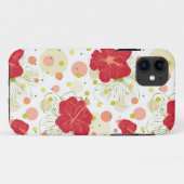 Hand Drawn Hibiscus Pattern Case-Mate iPhone Case (Achterkant (horizontaal))