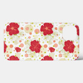 Hand Drawn Hibiscus Pattern Case-Mate iPhone Case (Achterkant (horizontaal))