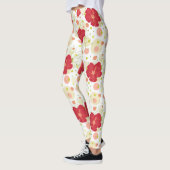 Hand Drawn Hibiscus Pattern Leggings (Links)