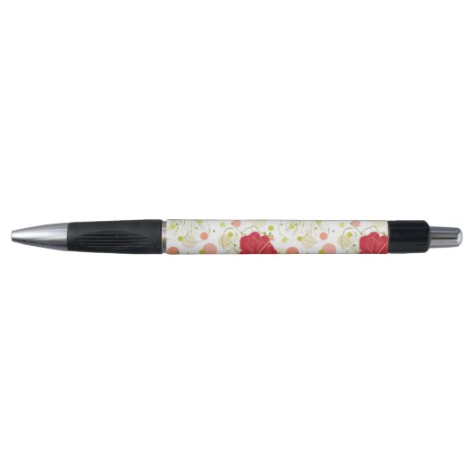 Hand Drawn Hibiscus Pattern Pen (Voorkant)
