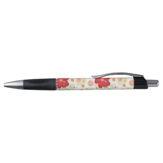 Hand Drawn Hibiscus Pattern Pen (Bovenkant)