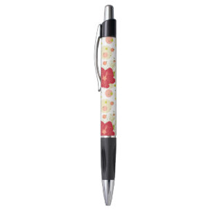 Hand Drawn Hibiscus Pattern Pen
