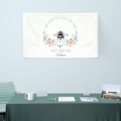 Hand Drawn Honey Beer Apiary Floral Spandoek (Beurs)