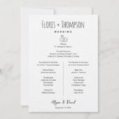 Hand drawn Icons  wedding Timeline bridal party  Kaart (Voorkant)
