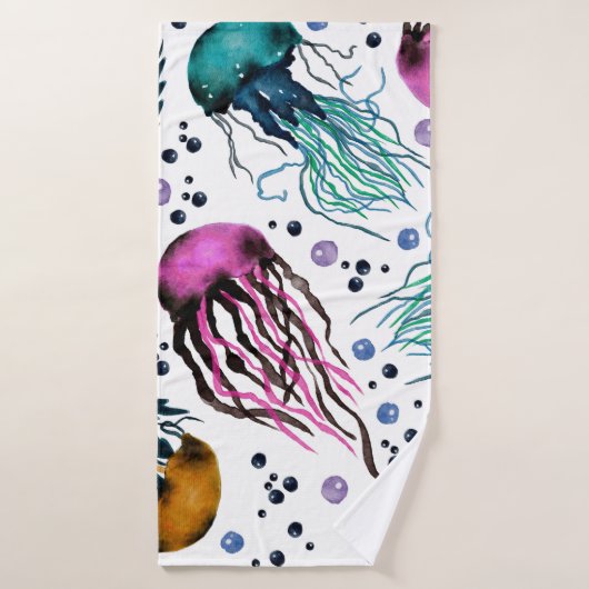 Hand drawn illustration. Seamless pattern. Digital (Serviette de bain)