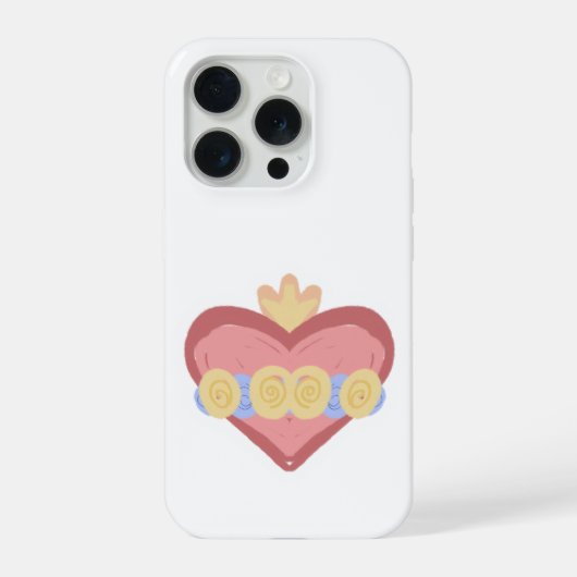 Hand-drawn Immaculate Heart of Mary IPhone Case iPhone Hoesje (Achterkant)