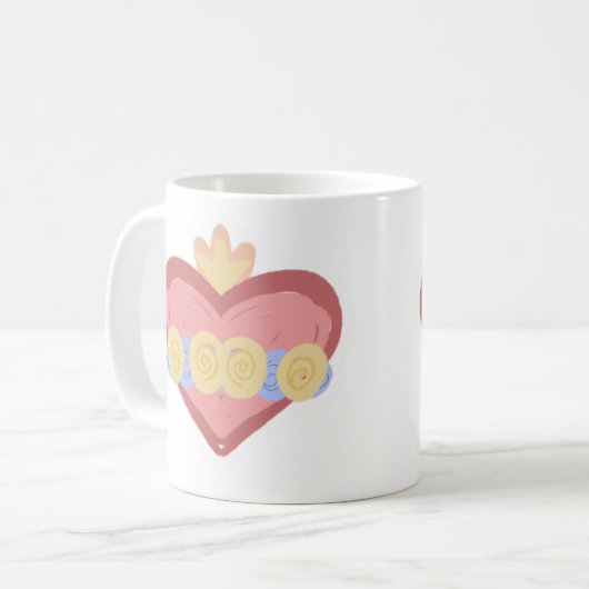 Hand-drawn Immaculate Heart of Mary Mug (Devant gauche)