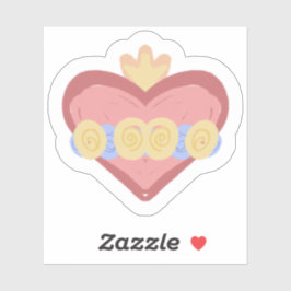 Hand-drawn Immaculate Heart of Mary Sticker