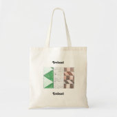 Hand-Drawn Irish Oranje White Green Flag Tote Bag (Voorkant)