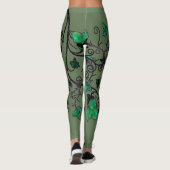 Hand Drawn Ivy Elven Cosplay Leggings (Achterkant)