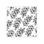Hand Drawn Leaves Pattern Rubberstempel (Afrduk)