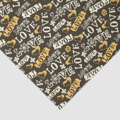 Hand Drawn Love Pattern Tissuepapier (Detail)