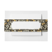 Hand Drawn Love Pattern Uitnodigingen Wikkel (Voorkant Voorbeeld)