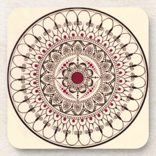Hand Drawn Mandala Onderzetters