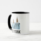 Hand Drawn New York City, NY Mok (Voorkant links)