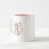 Hand Drawn Nurse Mug Personalized Gift (Devant gauche)