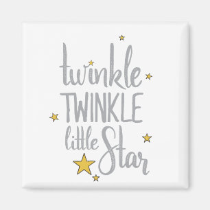 Hand Drawn Nursery Rhymes Afbeelding Twinkle Twink Magneet