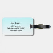 Hand Drawn Owl Mandala Artwork Bagagelabel (Achterkant horizontaal)