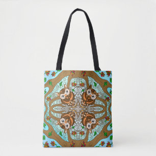 Hand Drawn Owl Mandala Artwork Draagtas
