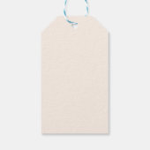 Hand Drawn Painted Green Abstract Christmas Trees  Cadeaulabel (Achterkant)