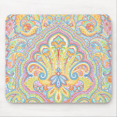 hand Drawn Paisley Floral Motif Muismat (Voorkant)