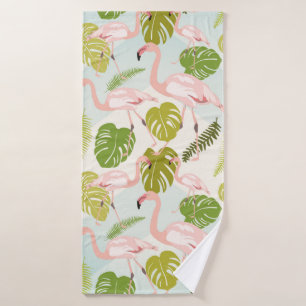 Hand drawn pink flamingo sketch. Vintage illustrat
