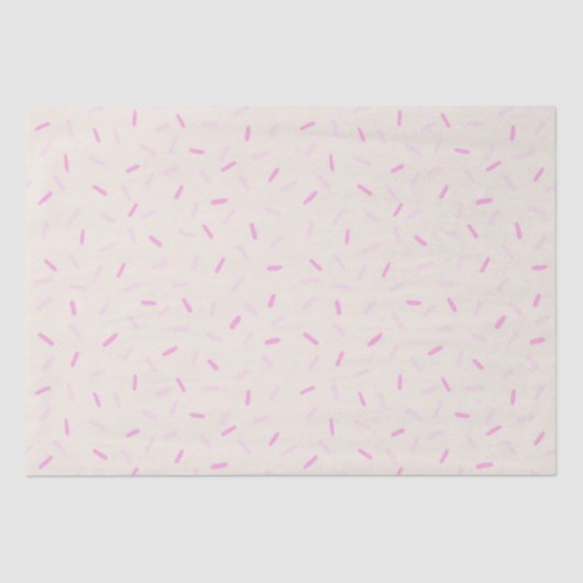 Hand Drawn Pink Sprinkles Tissuepapier (Voorkant)