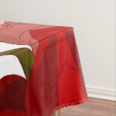 Hand Drawn Poinsettia Tafelkleed (Voorbeeld)