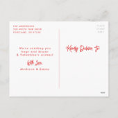 Hand-Drawn pot of Hearts Photo Valentijnsdag Feestdagenkaart (Achterkant)