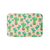 Hand Drawn Potted Cactus Pattern Badmat (Voorkant)