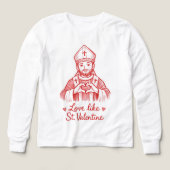 Hand Drawn Red Love Like St. Valentine Heart (Motif recto)