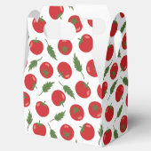 Hand Drawn Red Tomato Pattern Bedankdoosjes (Geopend)