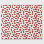 Hand Drawn Red Tomato Pattern Cadeaupapier (Vlak)