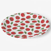 Hand Drawn Red Tomato Pattern Papieren Bordje (Gekanteld)