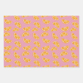Hand-drawn Refreshing Oranges Seamless Pattern Inpakpapier Vel (Voorkant 2)