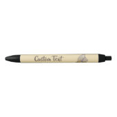 Hand Drawn riet Pet beige Zwarte Inkt Pen (Voorkant)
