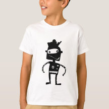 Hand Drawn Robot T-shirt voor kinderen