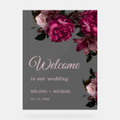 Hand Drawn Romantic Roses Wedding Welcome (Recto)