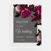 Hand Drawn Romantic Roses Wedding Welcome (Recto)