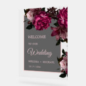 Hand Drawn Romantic Roses Wedding Welcome (Angle)