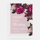 Hand Drawn Romantic Roses Wedding Welcome (Recto)