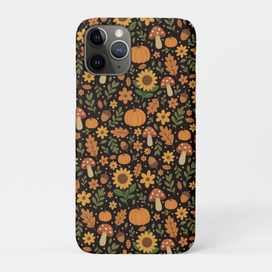 Hand Drawn Rustic Fall Pattern  Case-Mate iPhone Case (Achterkant)