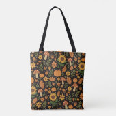 Hand Drawn Rustic Fall Pattern Tote Bag (Achterkant)