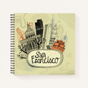 Hand Drawn San Francisco Notitieboek