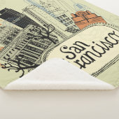 Hand Drawn San Francisco Sherpa Deken (3/4)