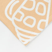 Hand-drawn Sandy Shells Fleece Blanket (Hoek)