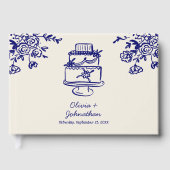Hand Drawn Scribbles/Doodles Wedding Gastenboek (Voorkant)