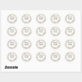Hand-Drawn Sketch bakery Thank You Ronde Sticker (Vel)